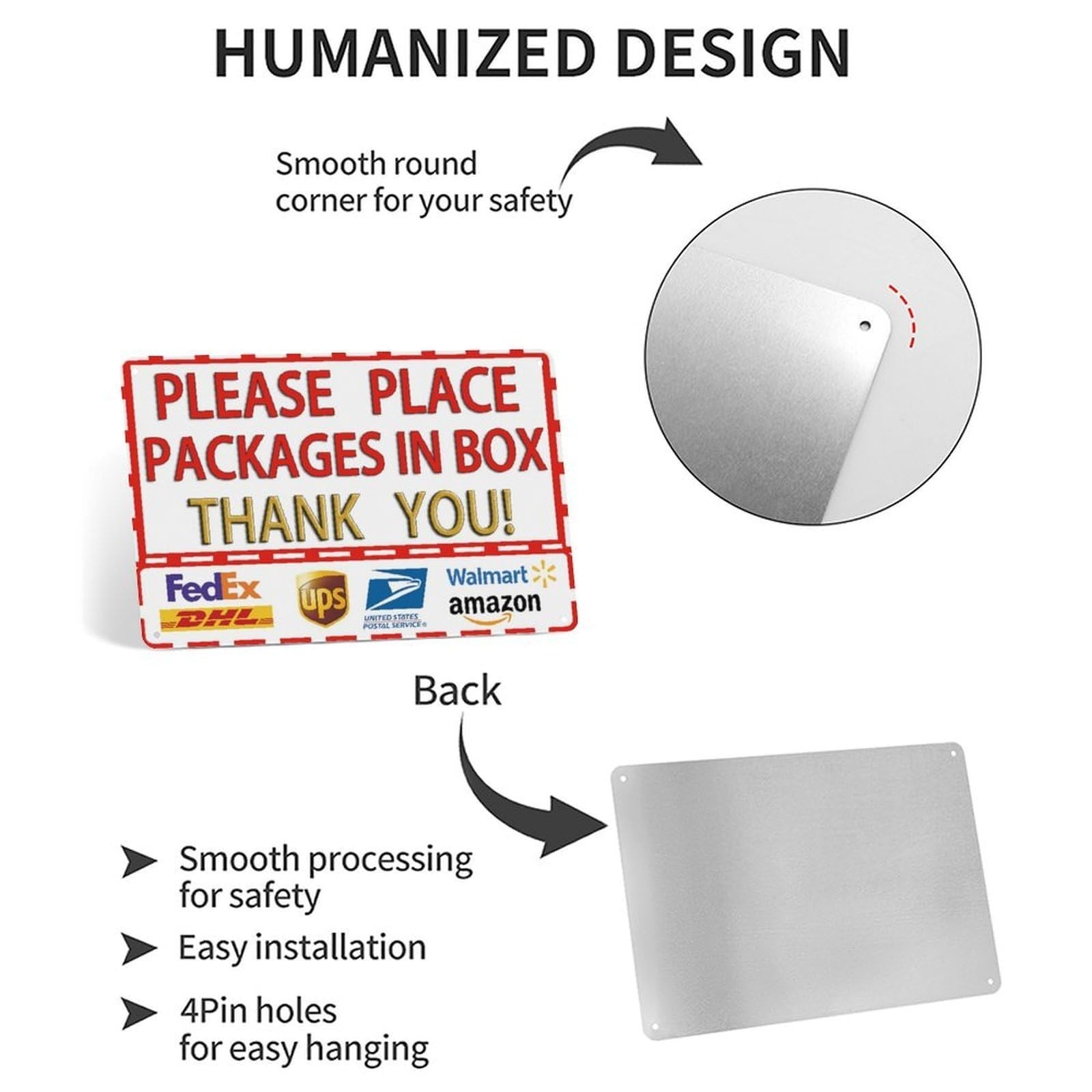 Delivery Signs for Packages, Package Delivery Boxes for outside Use – Please …