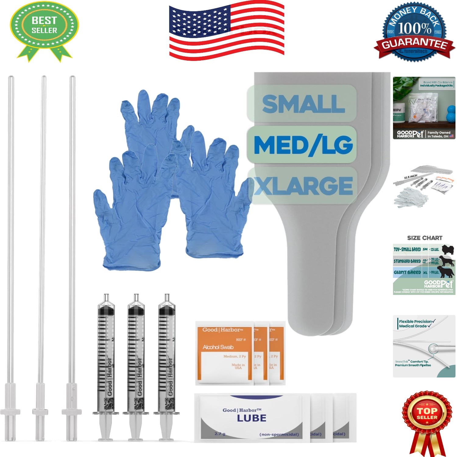 Canine Artificial Insemination Kit – 3 Pack, Medium & Large Breed Essentials