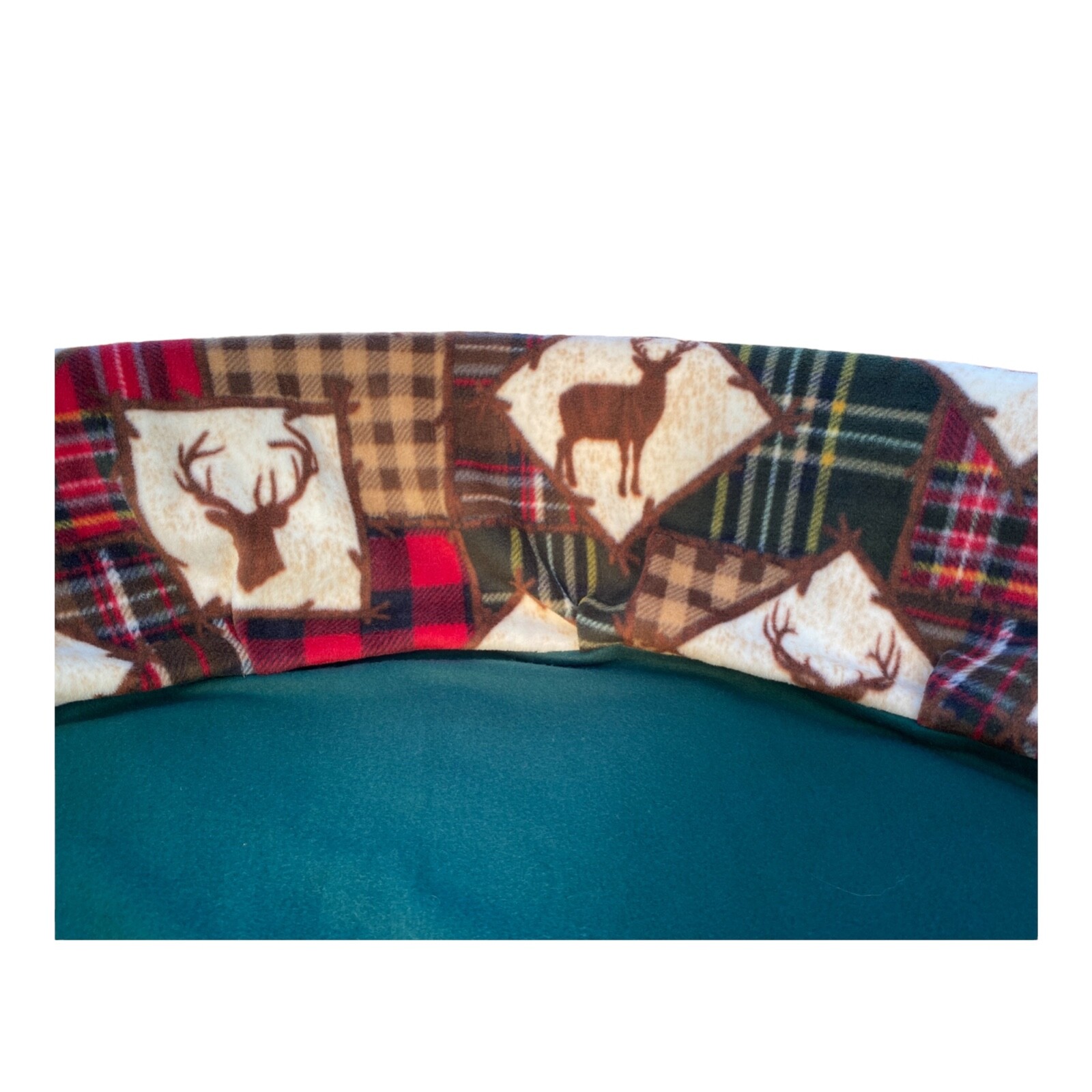 SMALL “Wildlife Patches” Handmade Fleece Whelping Kiddie Pool Liner for Puppies