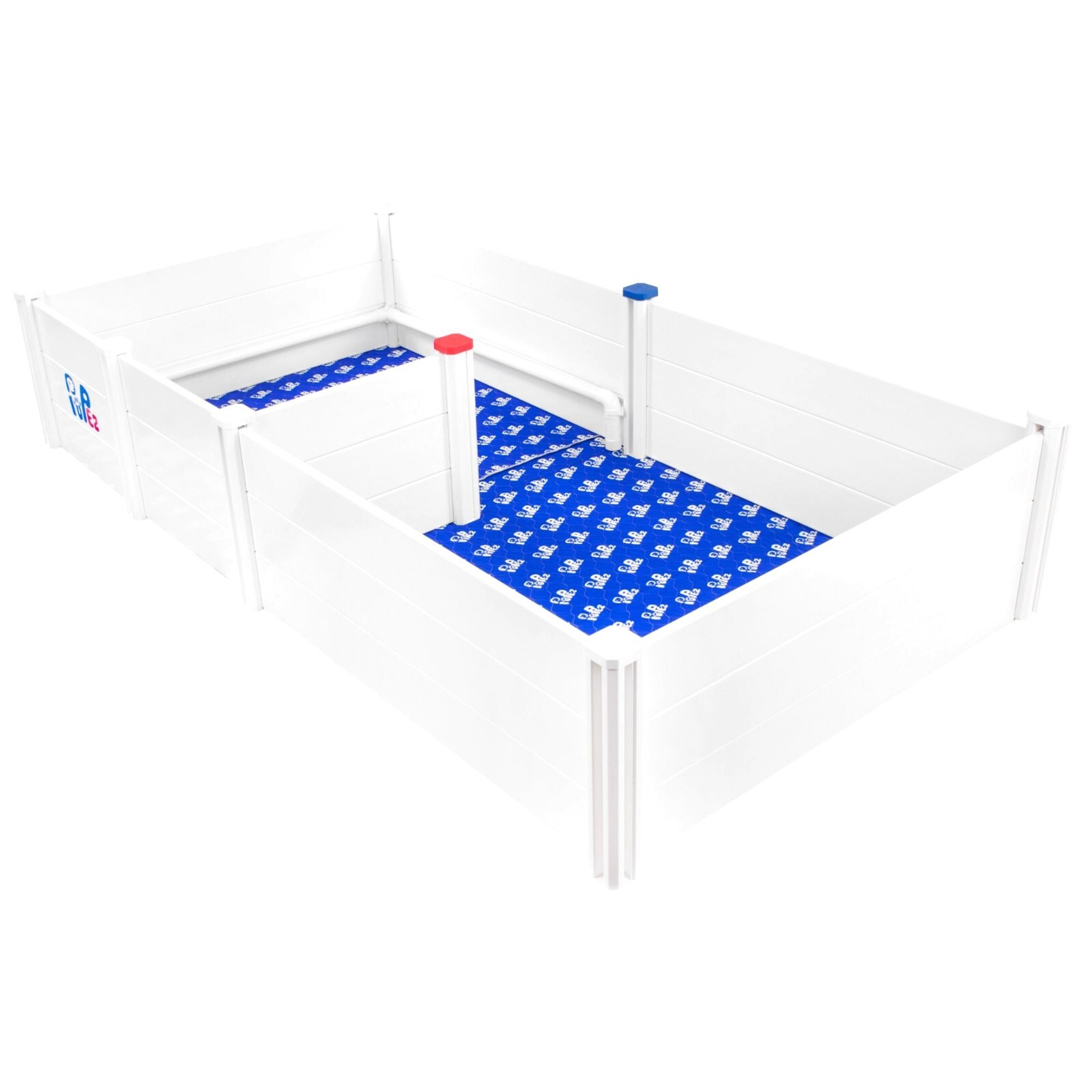 Whelping Box for Dogs| Large Medium All Dogs (48″x48″x18″ Extension ONLY) WHITE
