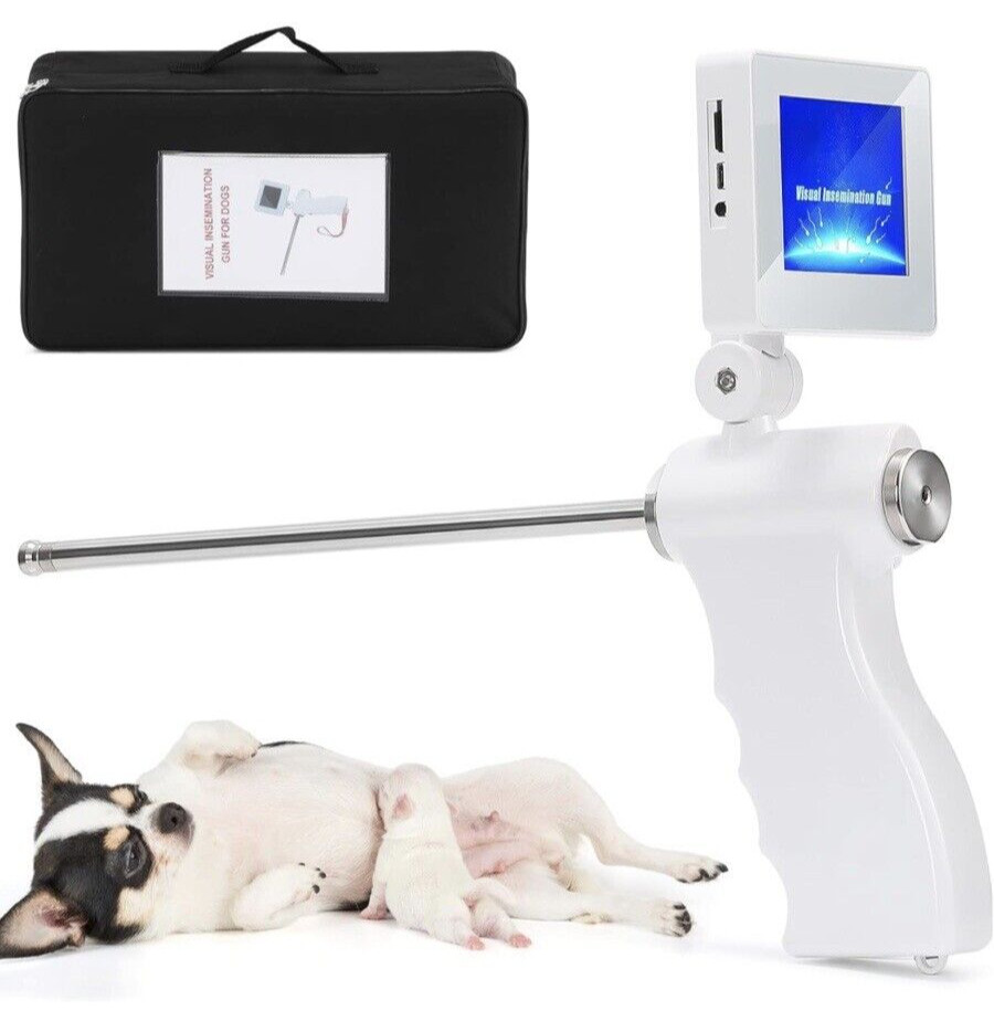 Visual Artificial Dog Insemination Gun Kit 5MP Camera +20x Insemination Tubes US