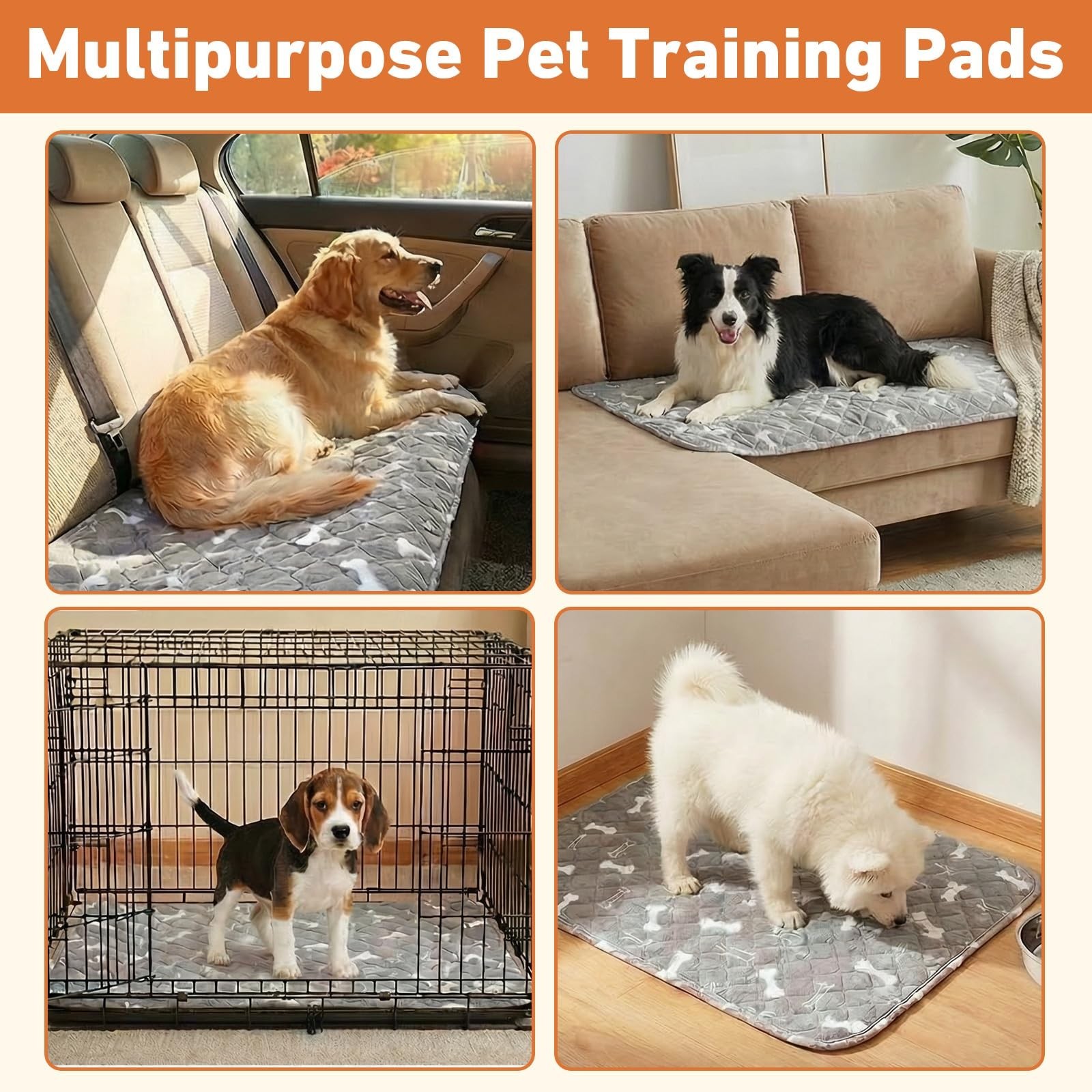 Puppy Pads with Pheromones,Washable Pee Pads for Dogs,Reusable Pee Pads for D…