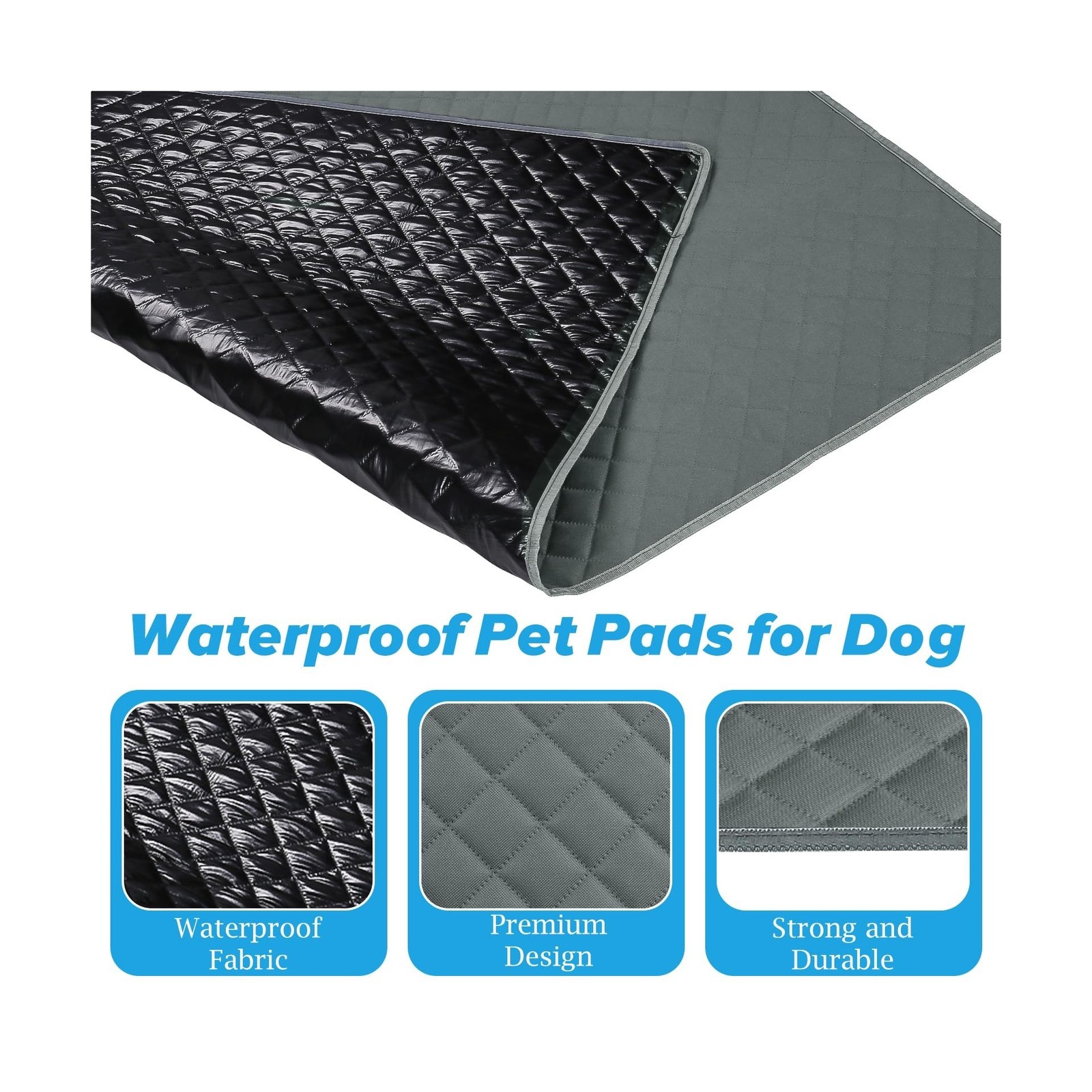 Washable Pee Pads for Dogs 48″x48″ Reusable Puppy Pad Pet Train… FAST USA SHIP