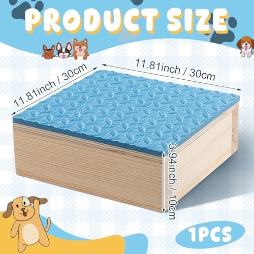Dog Training Platform Non-Skid Surface Place 11.81 x 11.81 x 3.94 Inches