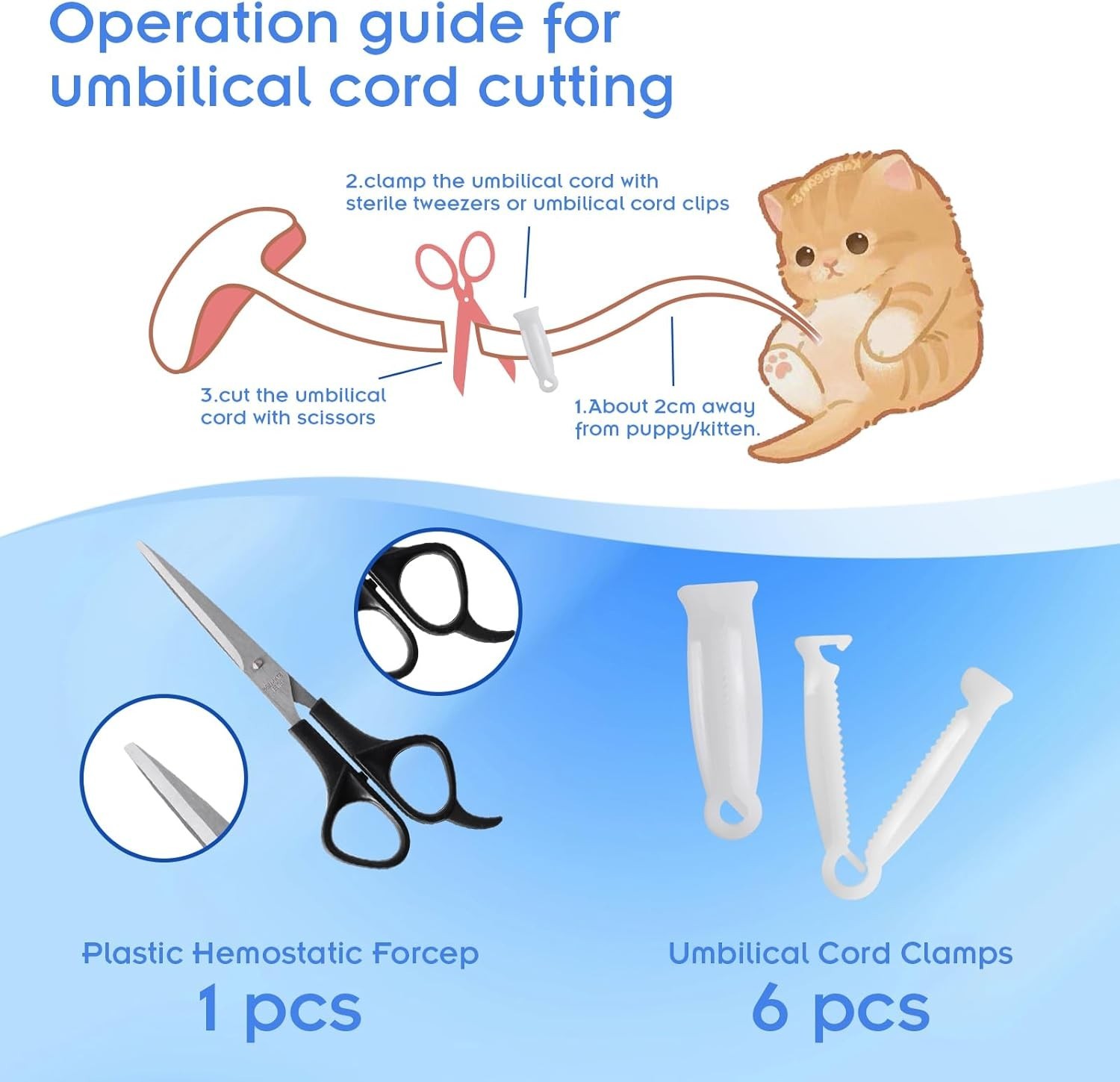 Puppy Kitten Whelping Kit,Birthing Supplies for Newborn Puppies and Kittens…