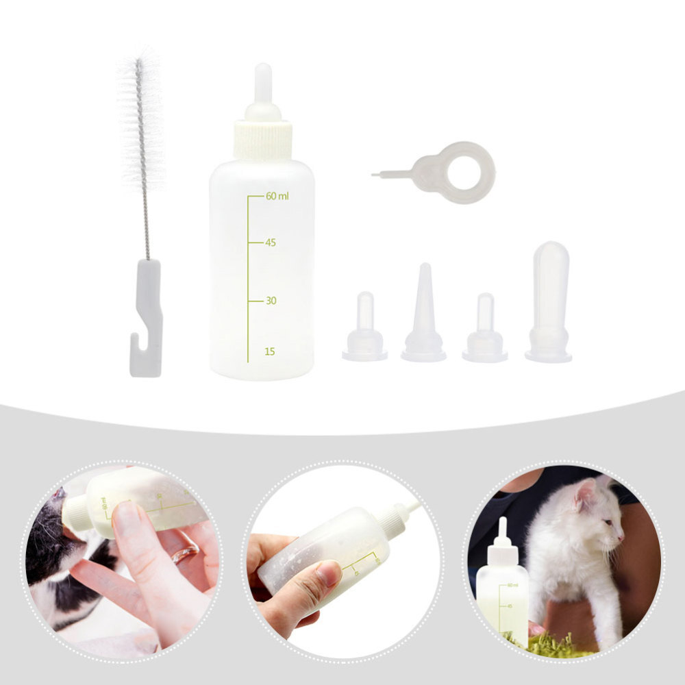 Puppy Nursing Bottles 5x Cat Feeding Bottle Dog Nursing Kit Kitten Nursing Can