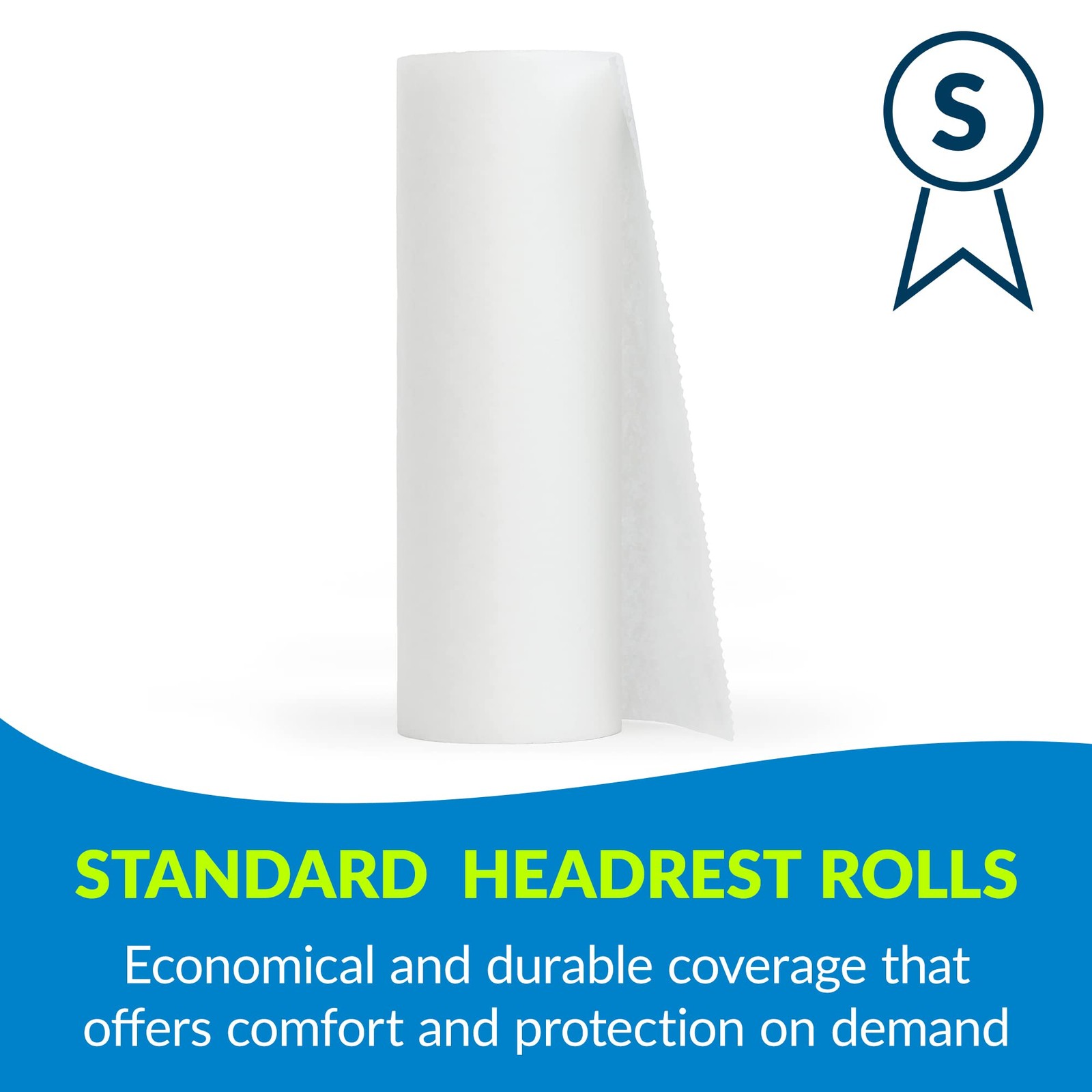 Avalon Single-Use Chiropractic Headrest Paper Roll White 8.5” x 225’ Pack of 25