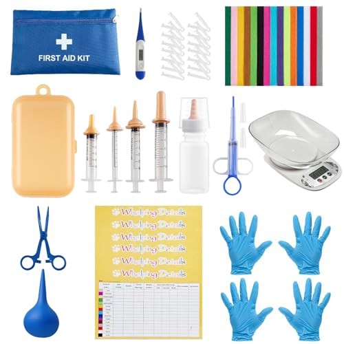 ZONEXCHIC 52pcs Puppy Whelping Supplies Kit for Newborn Puppies & Kittens