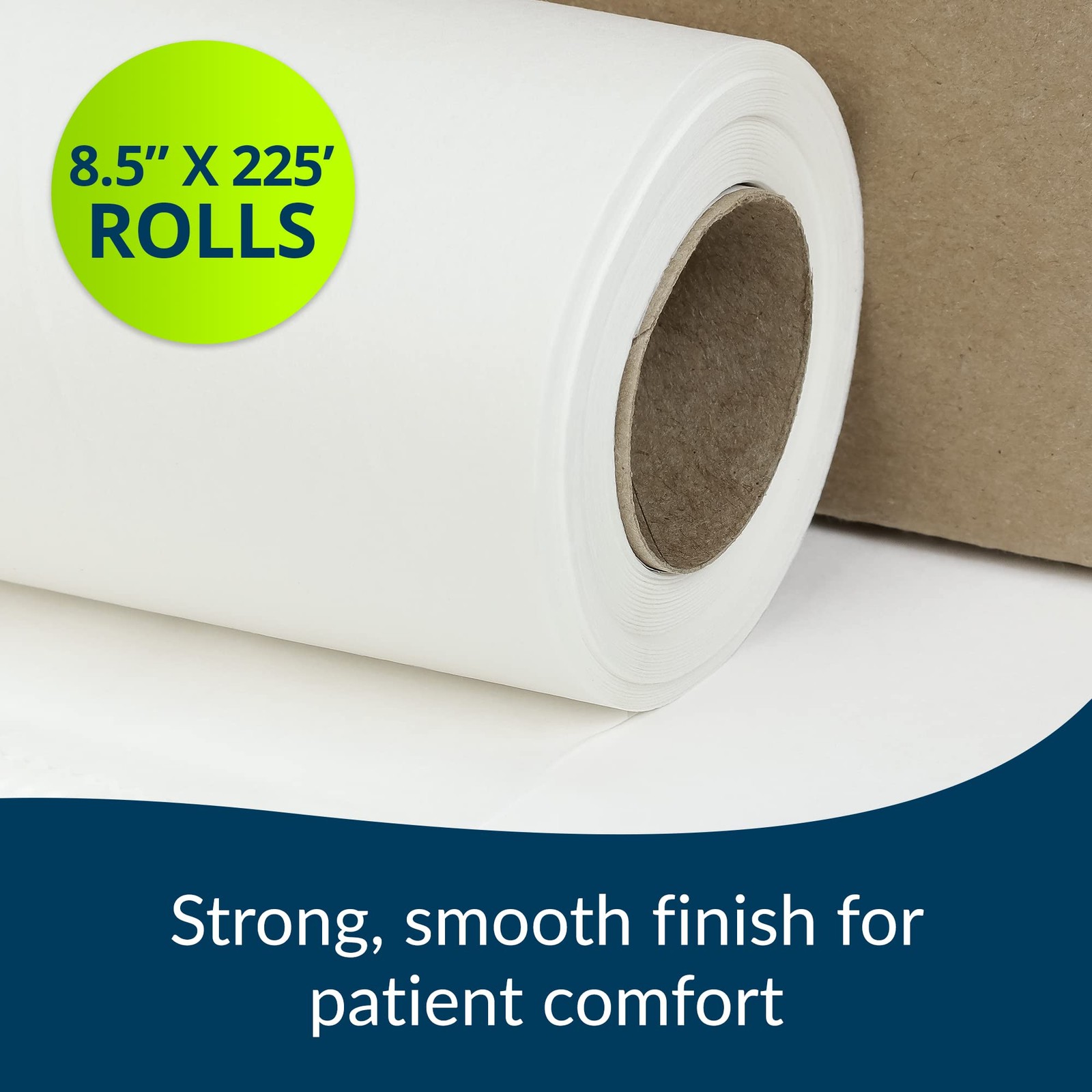 Avalon Single-Use Chiropractic Headrest Paper Roll White 8.5” x 225’ Pack of 25