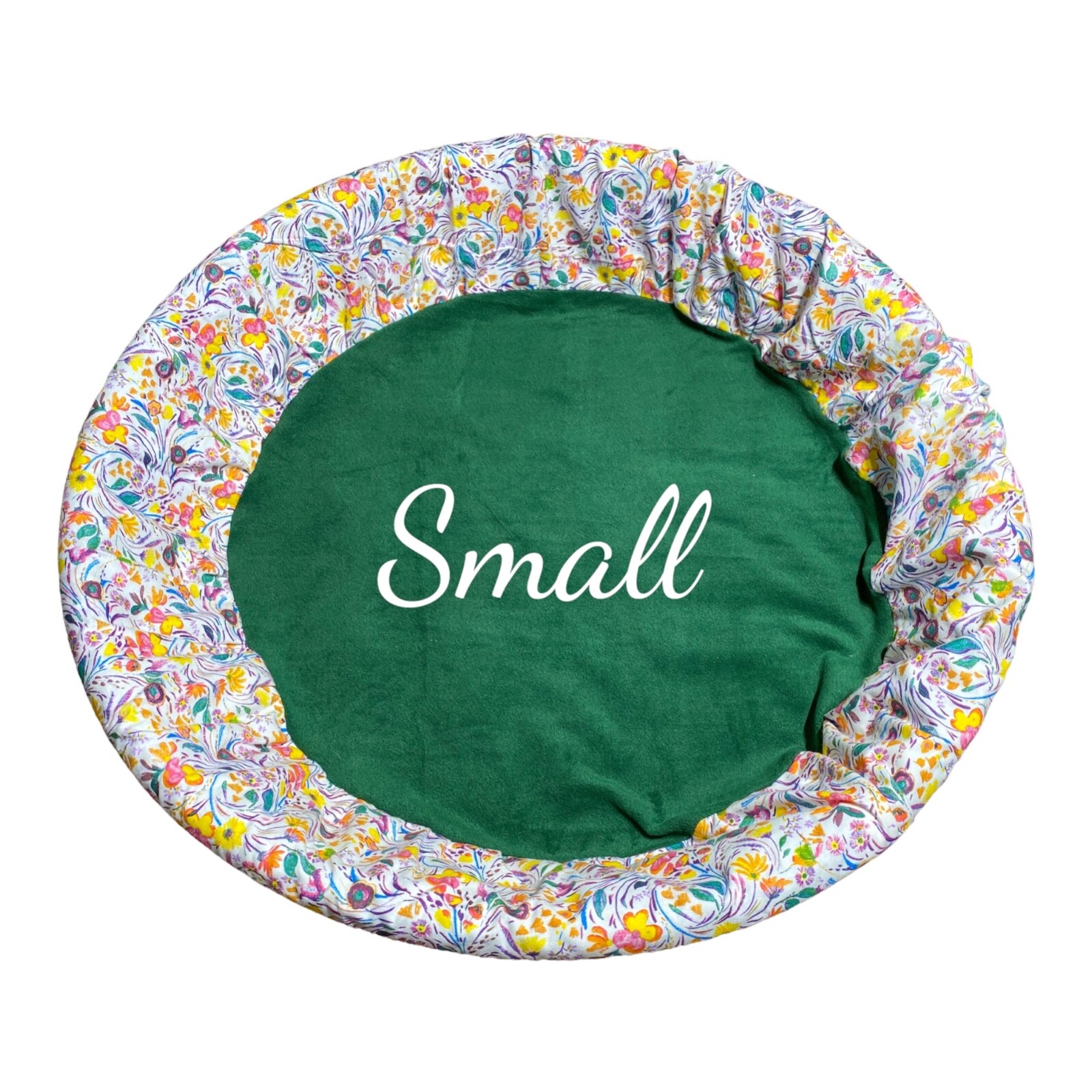 SMALL “Wildflowers” Handmade Fleece Whelping Kiddie Pool Liner for Puppies