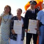 Brooklyn Borough President Eric Adams awards Dr. Lisa Eng