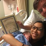 baby calliope born at the birthing center