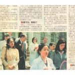 Dr. Lisa Eng at the steps of City Hall