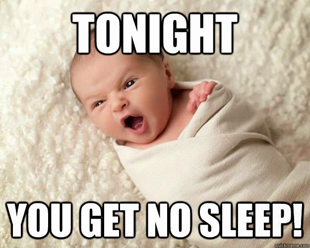 no sleep with baby